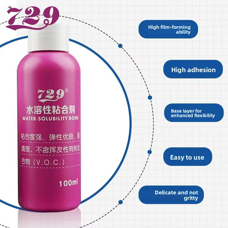 Colle inorganique pour tennis de table 729, flacon de 40 ml, adhésif professionnel pour caoutchouc de tennis de table soluble dans l'eau