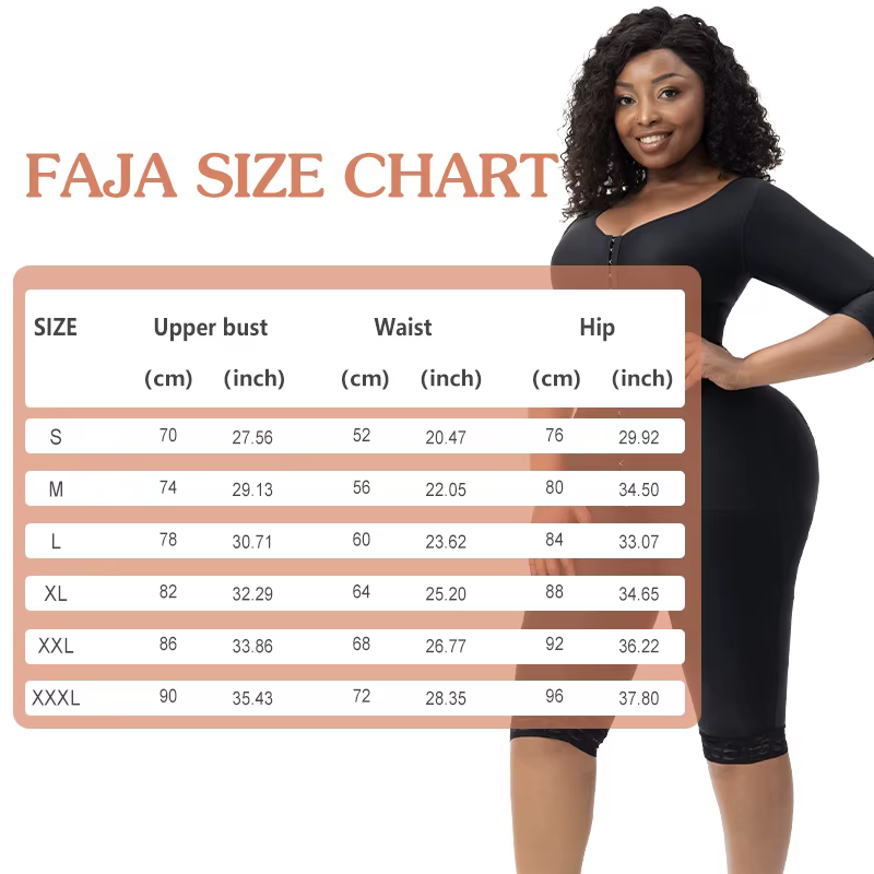 360 ° Body complet Lipo post-op récupération Shapewear