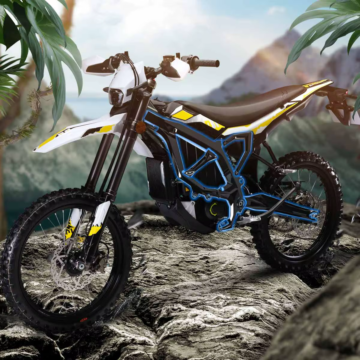 Kit de carénage de protection de cadre avec graphiques pour motos sur-ron Ultra Bee, housse de protection en Fiber de carbone pour vélo électrique