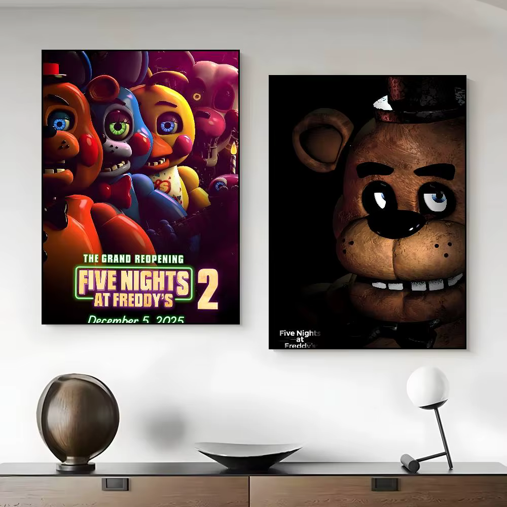Affiche classique Five Nights at Freddy's (Fnaf) sur toile HD, impression esthétique avancée, décoration murale pour salon et maison