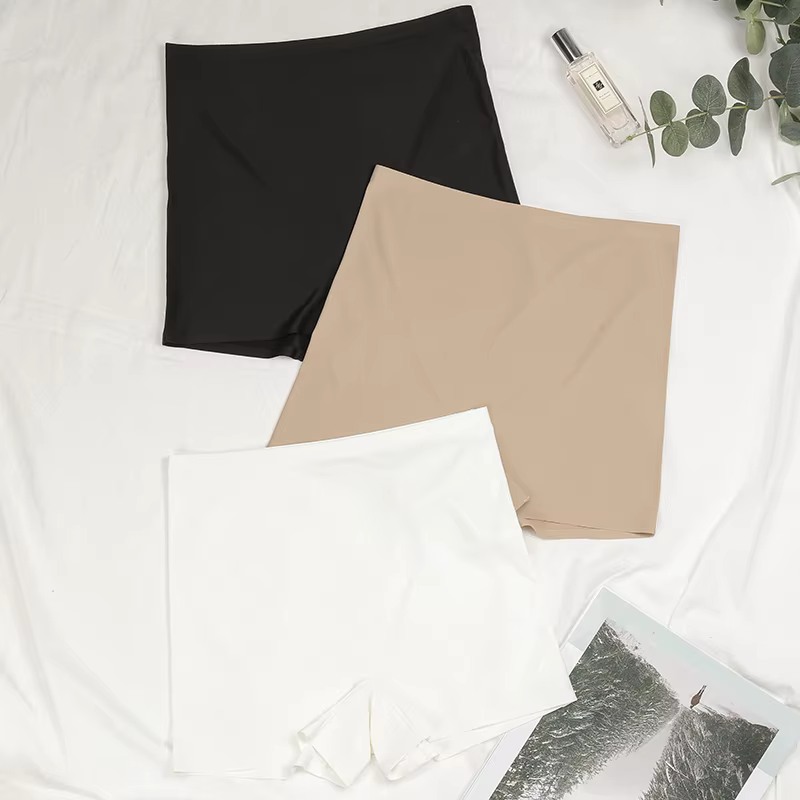 Offre spéciale sans couture glace soie solide Biker Shorts Boxer Leggings courts sport Yoga pantalon sans