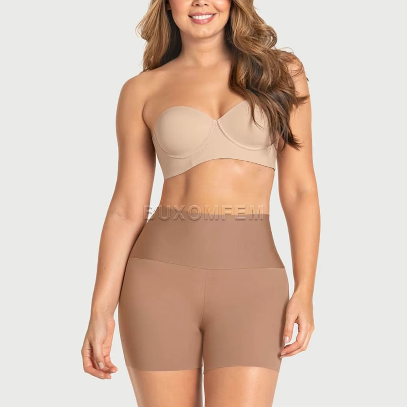 Short de mise en forme abdominale taille haute