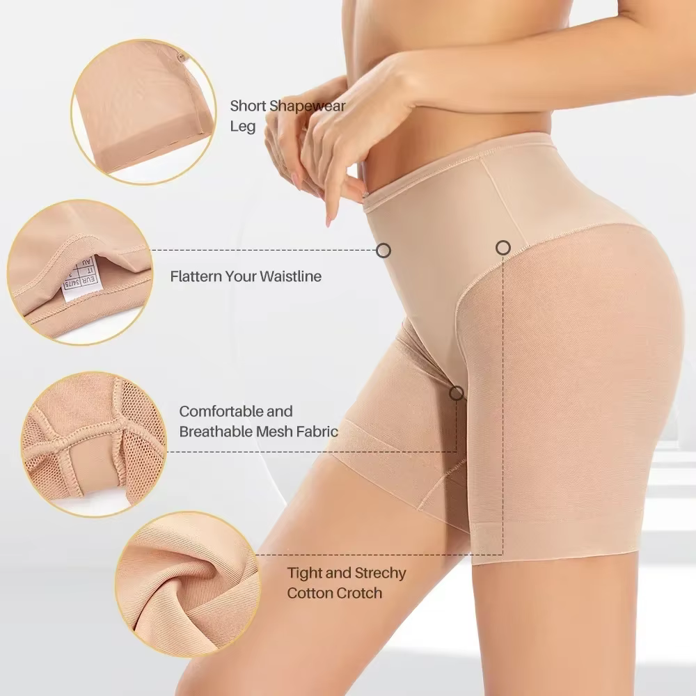 Femmes culottes minces taille haute ventre pantalon maille sous-vêtements amincissants Shapewear nouvelle femme couleur unie lumière corps sculptant Shaper