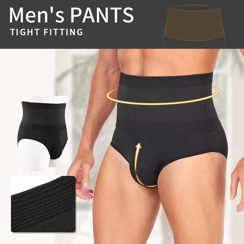 Homme colombien ceintures Shapers slips taille haute hommes culottes minceur