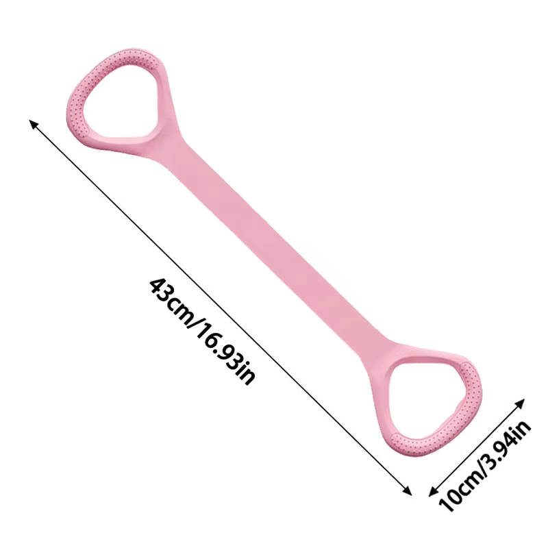 Civière en forme de 8 pour le fitness à domicile, la mise en forme du dos, bande élastique avec épaule ouverte et bande d'étirement du dos pour l'exercice des épaules