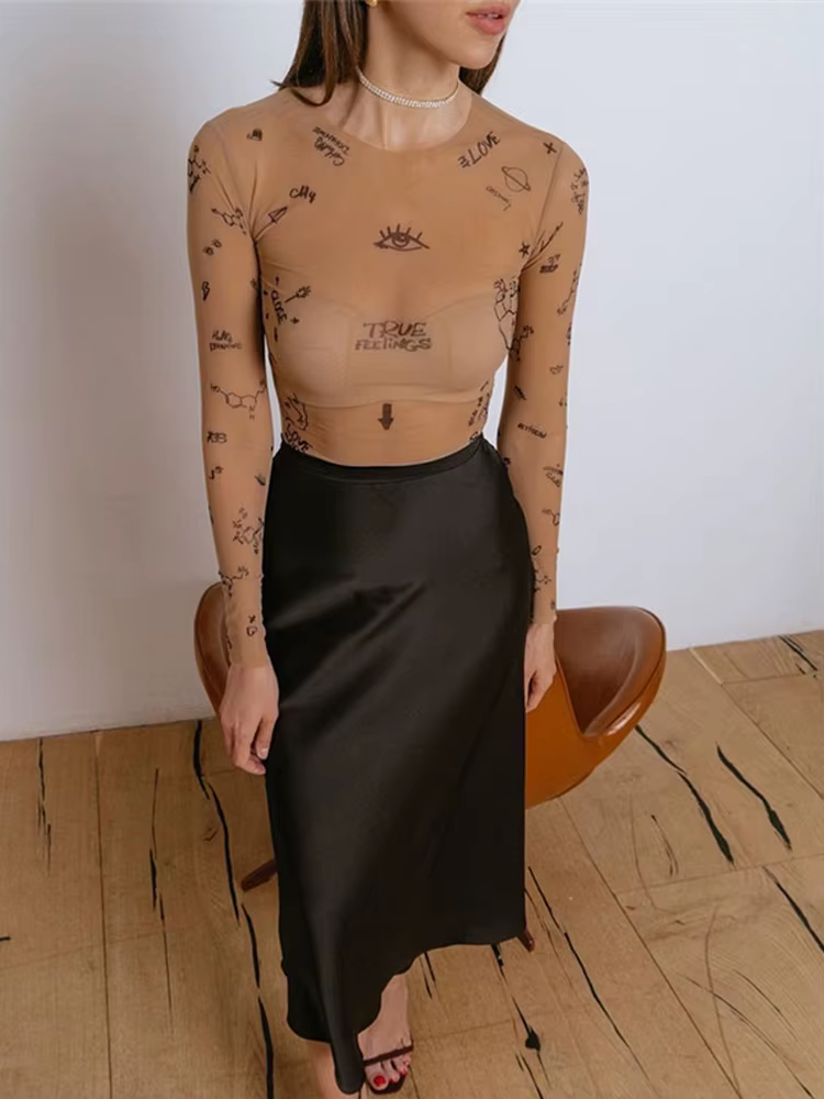 Haut une pièce moulant et Sexy pour femmes