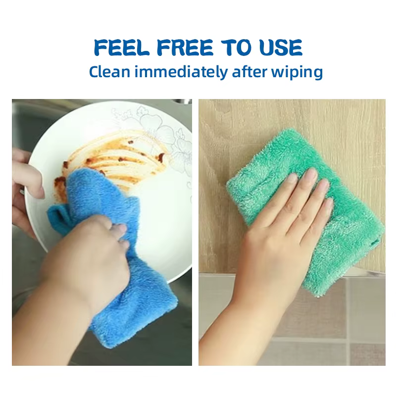 4 petites serviettes de toilette pour la cuisine et la salle de bain, en velours corail, douces, à séchage rapide, absorbantes, chiffons de nettoyage, serviette de sauna en tissu éponge pour la maison