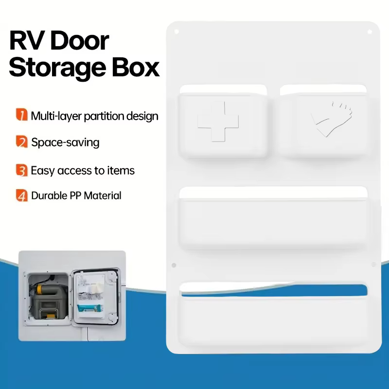 Boîte de rangement pour porte de camping-car, caravane, fourgon, voiture, organisateur de rangement pour porte de véhicule, accessoires de voiture