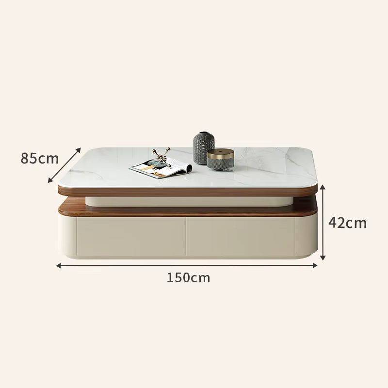 Table basse Design esthétique peu encombrante Tables basses De luxe minimalistes rangement moderne Mesa De Centro meubles De salon