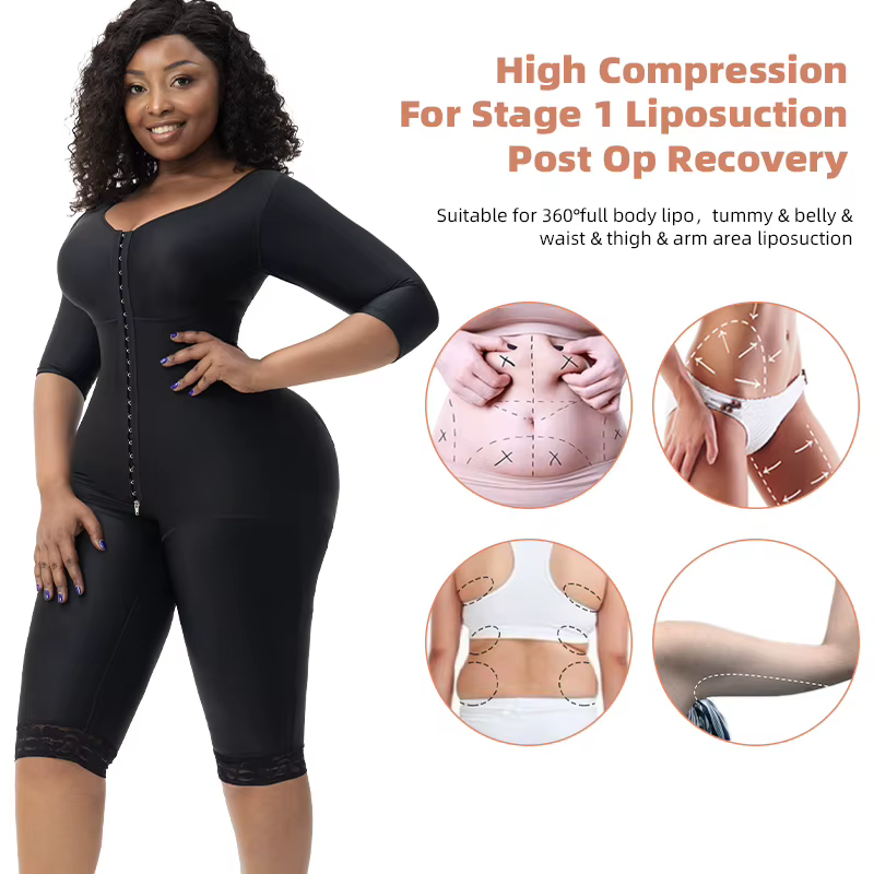 360 ° Body complet Lipo post-op récupération Shapewear