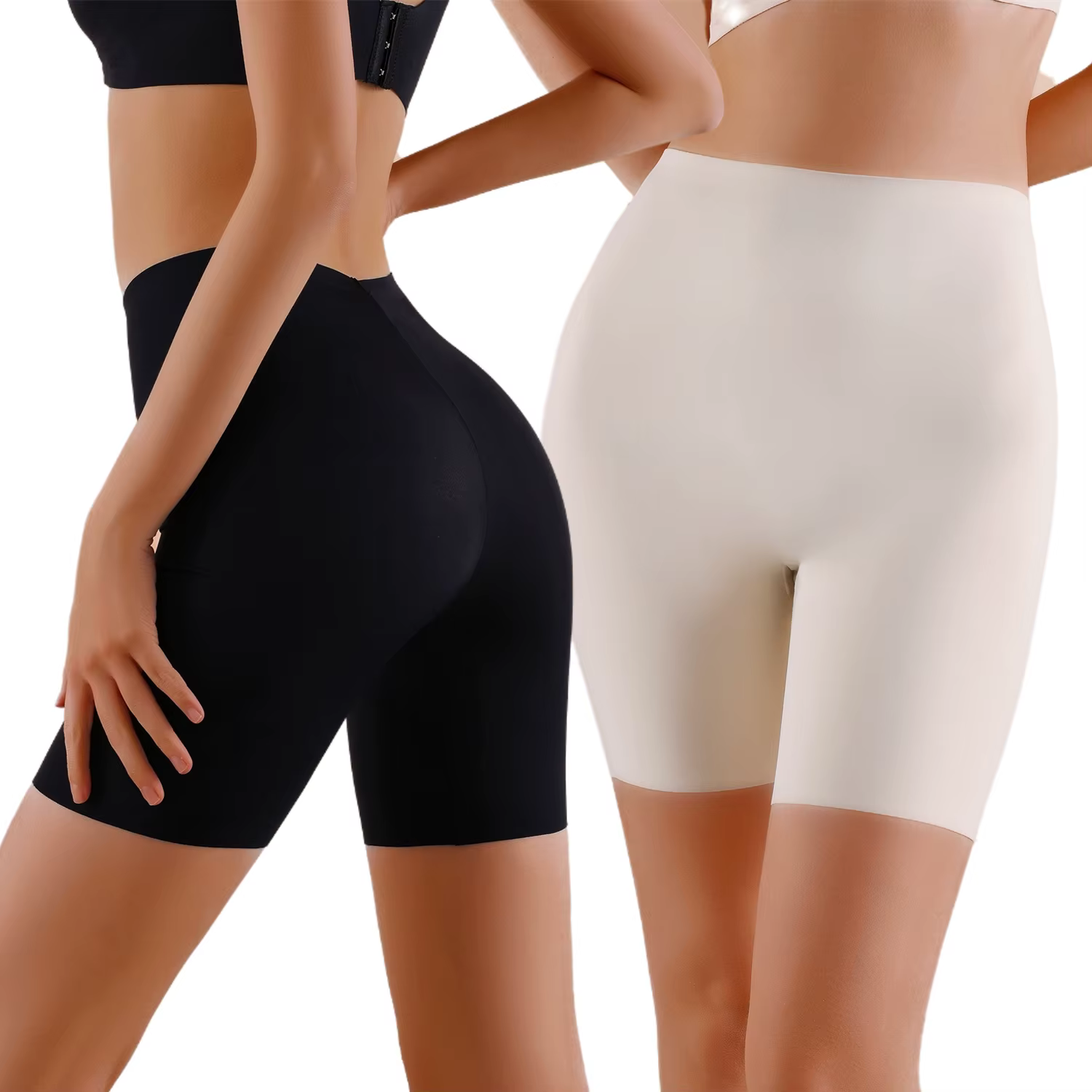 TUNIControl-Culotte short taille haute sans couture pour femme