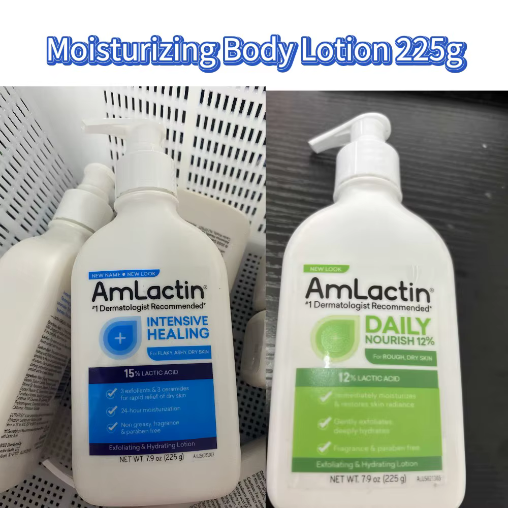 Lotion hydratante pour le corps 225g Réparation des peaux sèches Nourrissante Hydratante Soin quotidien Peau lisse et sans écailles Non grasse Absorption rapide
