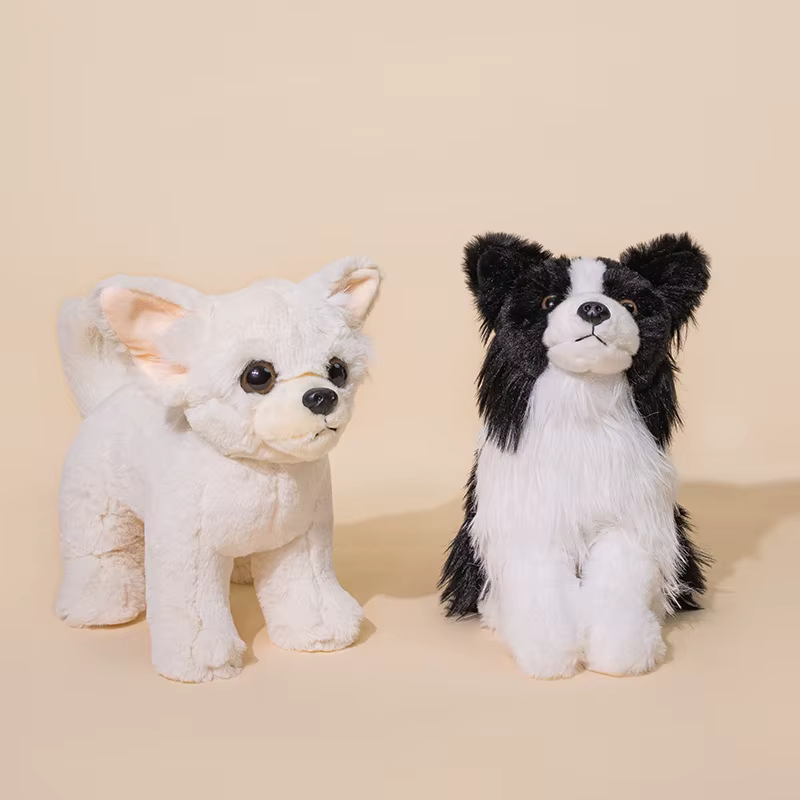 Peluche chien bouledogue français, Border Collie, Chihuahua, 22cm, mignon, Kawaii, joli cadeau d'anniversaire pour enfants, 1 pièce