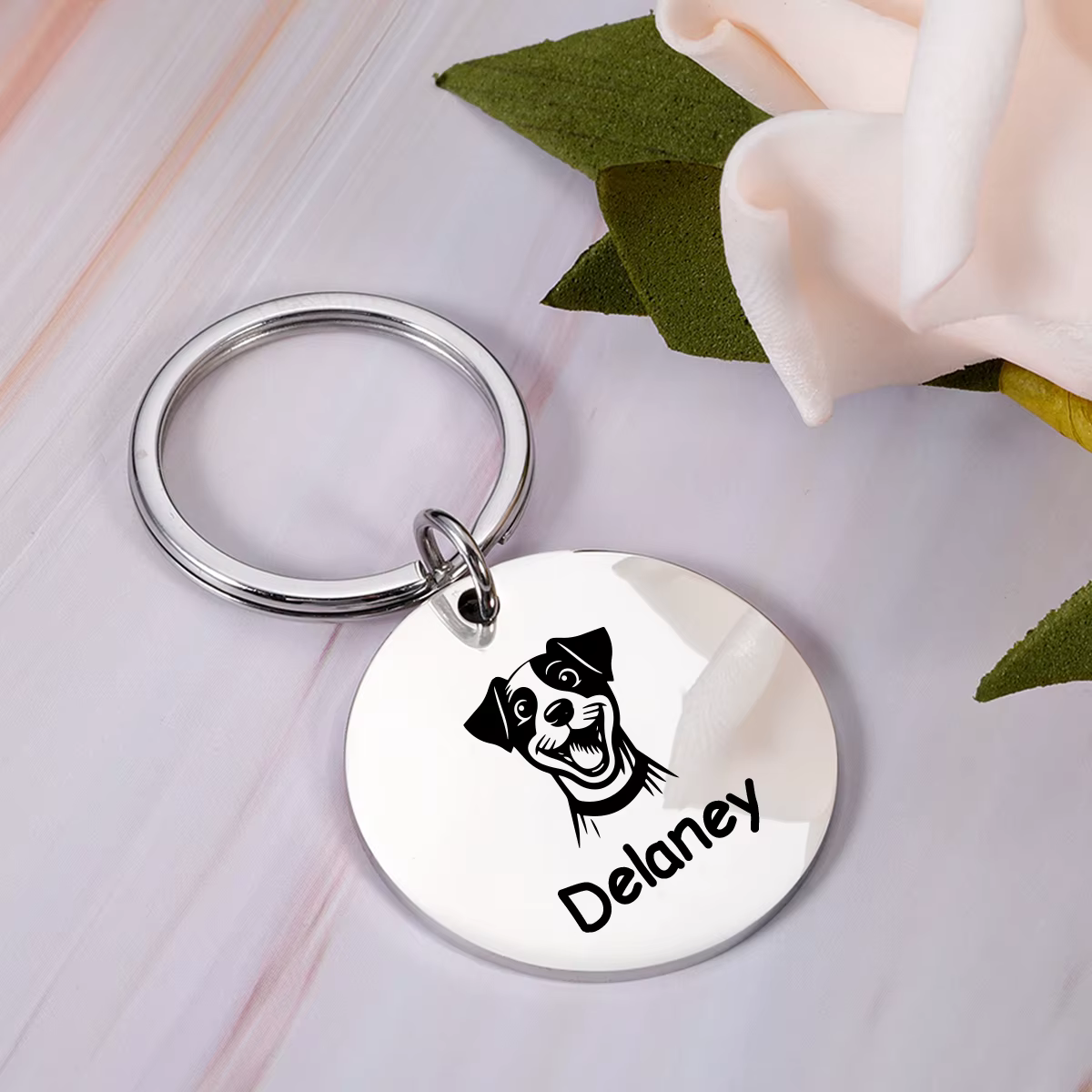 1 pièce – Plaque d'identification personnalisée pour animaux de compagnie, motif pug amusant et cool, avec nom et texte gravés, pour chiens et chats, à fixer sur collier