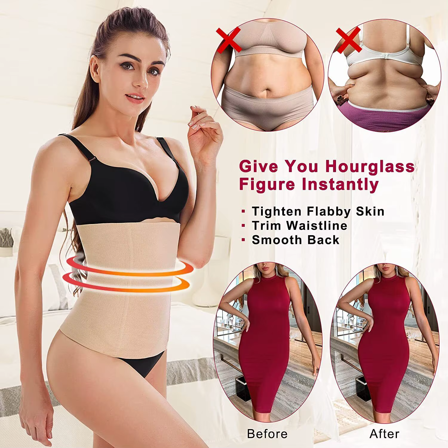 Ceinture de récupération post-partum 2-en-1 facile à utiliser et durable