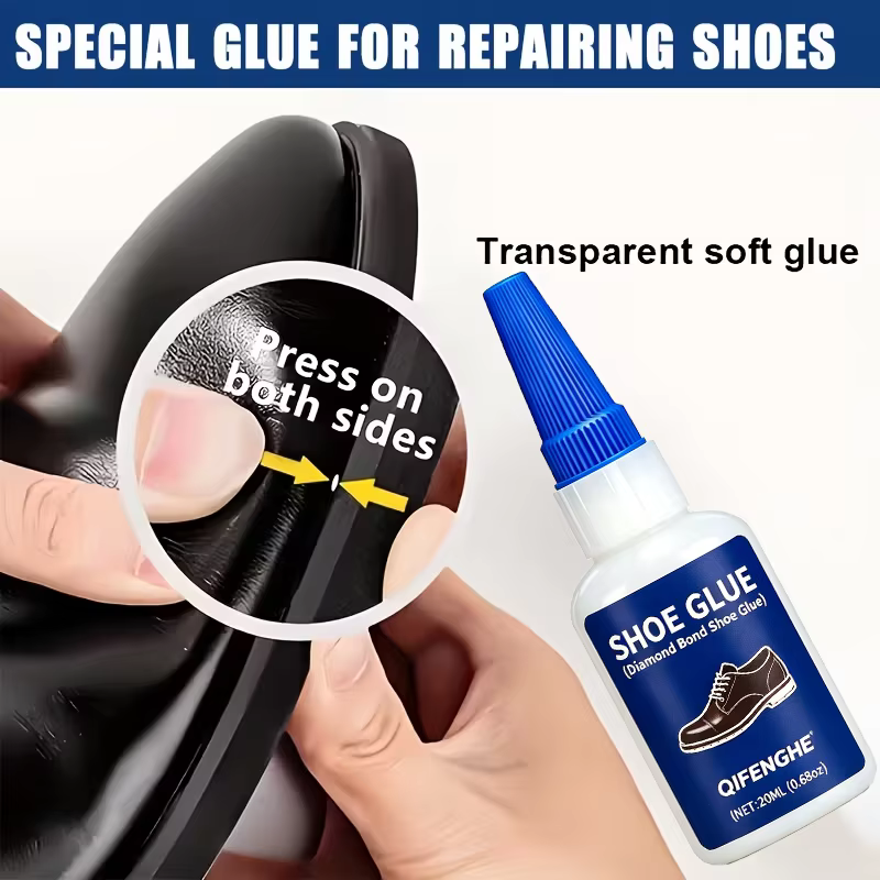 Colle à chaussures Diamond Bond, adhésif puissant et flexible pour des réparations de chaussures durables, idéal pour le collage des semelles et les fixations décoratives de chaussures, Com