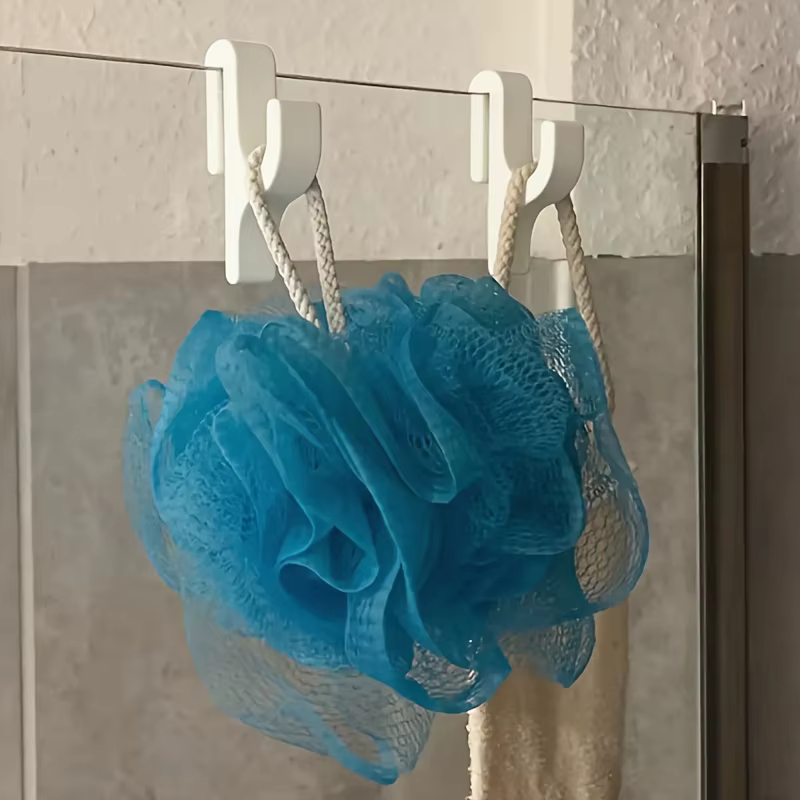 Crochet porte-serviettes de douche 3D, pour portes en verre de 8mm, cintre de salle de bain pour vêtements, serviettes, peignoirs, buanderie, dortoir, appartement
