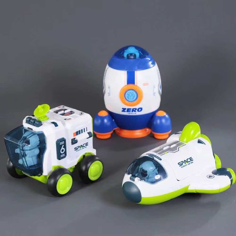 Vaisseau spatial amusant, jouets d'exploration spatiale, véhicule spatial, fusée détachable, voiture à inertie, avion jouet, astronaute pour garçons